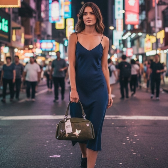 Michael Kors Olive Star-Embellished Women's Bag - Picture 10 of 10